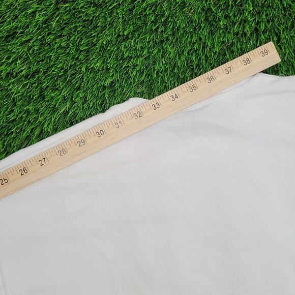 Vintage 90s GUESS USA Sweatshirt Womens Large 23x24 White - Picture 3 of 16